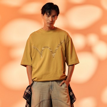 EDWIN｜COOL FLEX｜男裝｜大W裂紋寬版短袖T恤