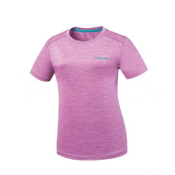 mountneer 山林 女膠原蛋白圓領排汗衣紫羅蘭51p08/登山/健行/運動衣/防曬衣