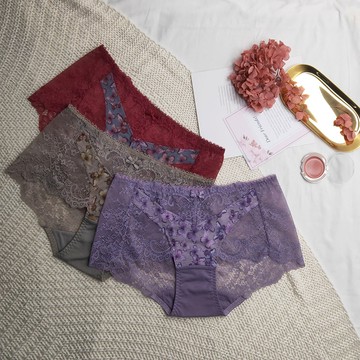 【曼黛瑪璉】Hibra大波 低腰平口內褲(夢幻紫/經典紅/天然灰)