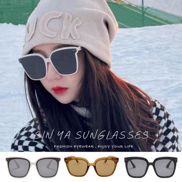 【SINYA】抗UV太陽眼鏡 韓流方框墨鏡 個性潮流情侶款 網紅抖音款 ins韓妞必備眼鏡 N16
