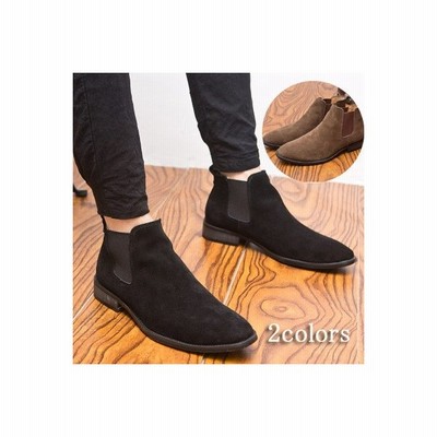 30 割引 一つ目の項目を先に選択してください 24 0 24 5 25 0 25 5 26 0 26 5 27 0 27 5 28 0 28 5 29 0 29 5 30 0 数量は多 Firenze Aメンズスエード素材チェルシーブーツ本革ショットアンクルブーツサイドゴアブーツ背高靴br メンズシューズ メンズバッグ