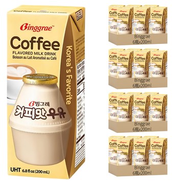 Binggrae 咖啡牛奶 6.8 fl oz 24入  200ml
