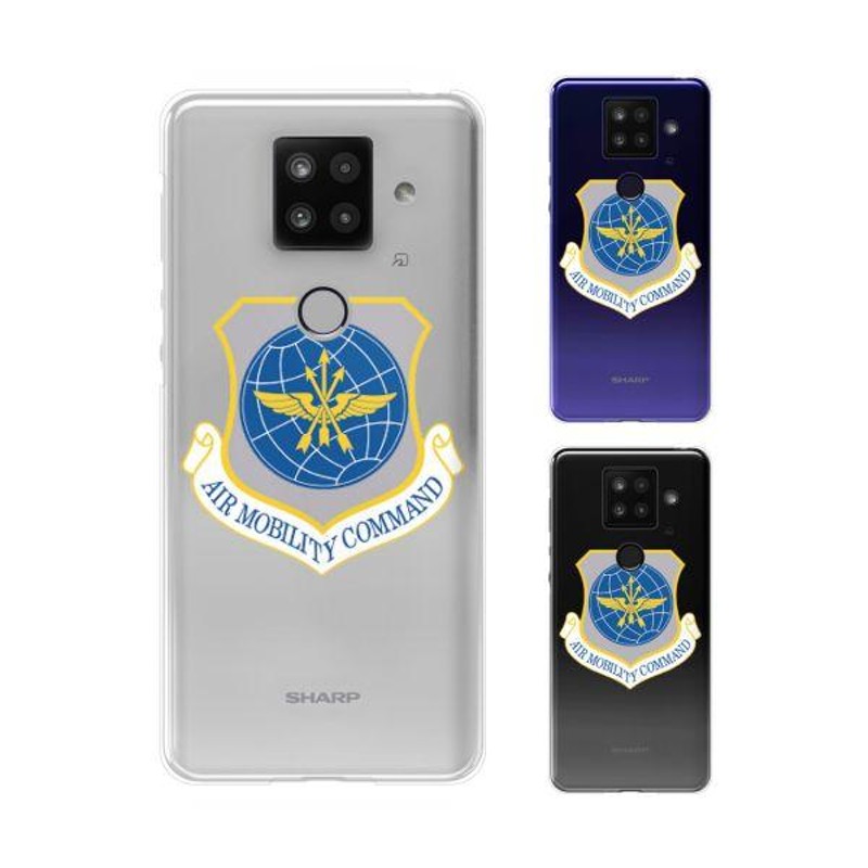 AQUOS sense4 plus AQUOSsense4plus アクオスセンス4プラス スマホ ケース カバー 空軍11 米軍 ミリタリー  USAF クリアデザイン | LINEショッピング