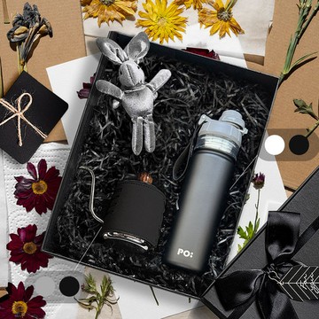 PO:Selected｜丹麥手沖咖啡二件禮盒組(手沖壺-共2色/醇泡保溫杯-共2色)