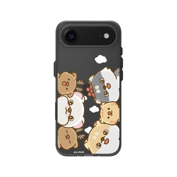 iPhone Air Clear (相機按鈕) 酷墨灰 - 嗨小強 Hi John - Peekaboo