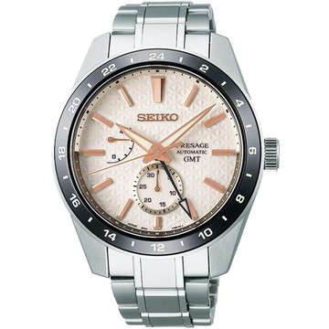 SEIKO精工 Presage 新銳系列 胡粉 亞太限定 GMT機械錶-42.2mm (SPB273J1/6R64-00G0S)