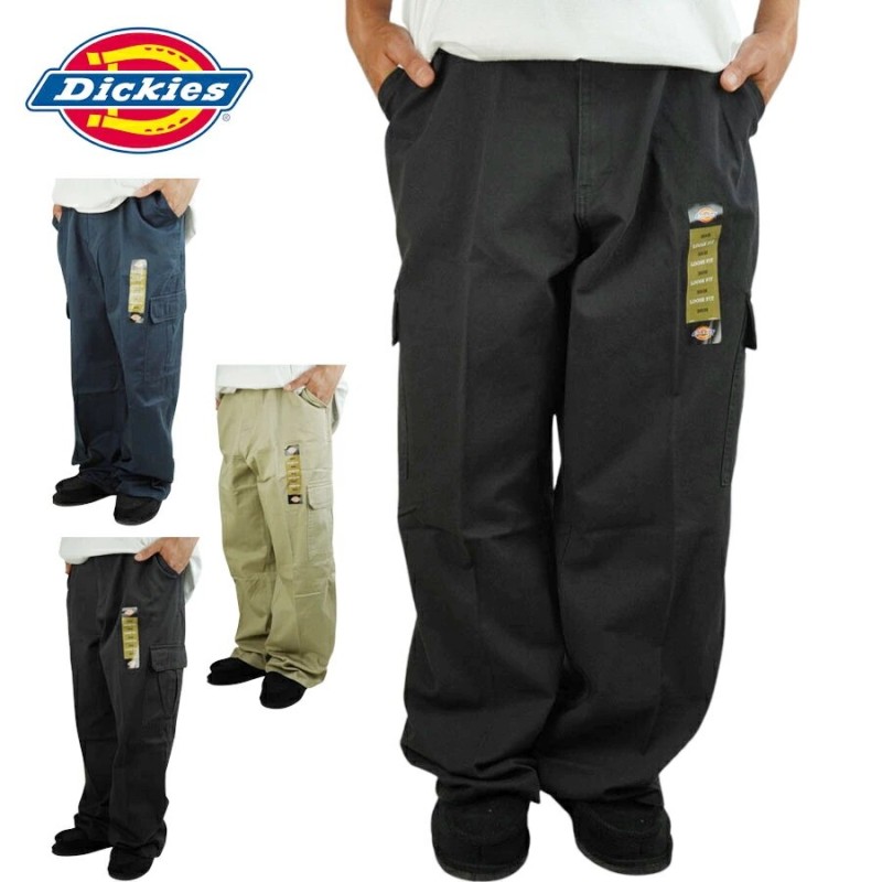 DICKIES ディッキーズメンズ パンツ23214R CARGO PANTS LOOSEFITブラック ネイビー カーキカーゴパンツ ズボン  チカーノ 作業着 通販 LINEポイント最大1.0%GET | LINEショッピング