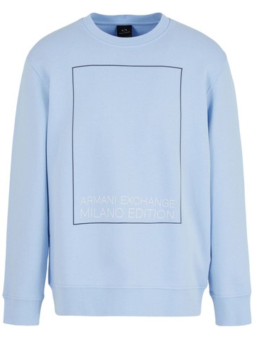 Armani Exchange - Milano Edition-print cotton sweatshirt - men - Cotton - M - Blue