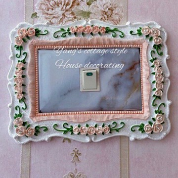 ｛現貨 附發票｝現貨速發 開關貼 電源開關貼 電燈開關 開關面板 牆壁貼 防髒 遮醜居家裝飾 生活用品 壁貼 法式 鄉村風