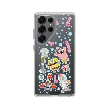 Galaxy S25 Ultra Clear 透明 - 海綿寶寶 SpongeBob - 比奇堡貼紙款
