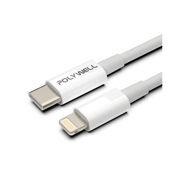 POLYWELL Type-C To Lightning 3A 18W PD快充傳輸線 2M