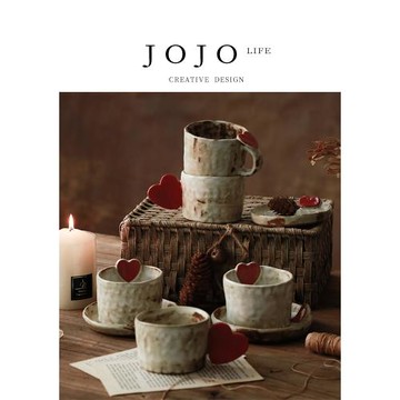 JOJO'S L. PD·Heart·杯具家用日式復古愛心陶瓷咖啡杯套裝|愛心