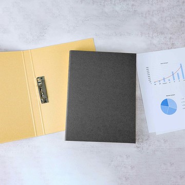 Chuyu A4/13K 紙板強力夾/右中/辦公收納/文件收納本/檔案夾