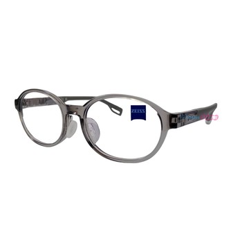 ZEISS 兒童安全光學鏡框眼鏡 ZS23807ALB 020 淡灰色橢圓形框/淡灰色鏡腳 46mm