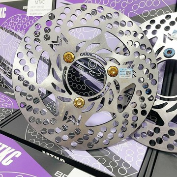 【臺灣出貨】🚀正品MTKC加厚4MM剎車盤220 7.0孔距碟剎小牛九號前後碟剎改裝通用