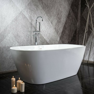 【含稅/免運】 1.7米 亞克力獨立對接酒店工程安徽宣城落地龍頭浴缸