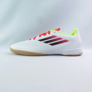 ADIDAS IE1228 F50 League IN 男女 室內足球鞋 平底足球鞋 白/黃橘紅【iSport愛運動】