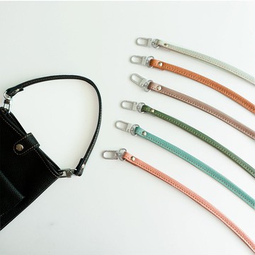 Loop for Pochette [Shrink Leather] 真皮手提包米色自然色 FS04K