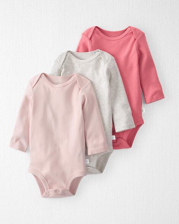 Baby 3-Pack Organic Cotton Rib Bodysuits