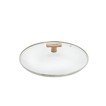 (微福利品)原礦木柄系列-玻璃炒鍋蓋