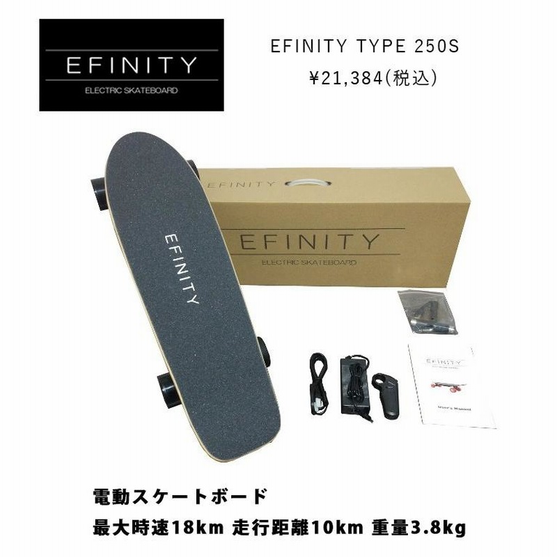 送料無料 電動スケートボード EFINITY TYPE250S 動作確認済み
