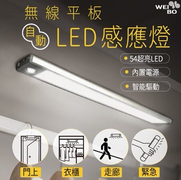 新品免運!!強尼拍賣~無線平板磁吸式LED感應燈   USB充電內置電芯