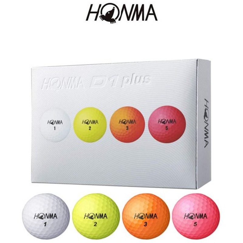 本間 ホンマ Honma ゴルフ D1 Plus プラス ボール 3ピース マルチカラー 1ダース 12個入り 通販 Lineポイント最大0 5 Get Lineショッピング