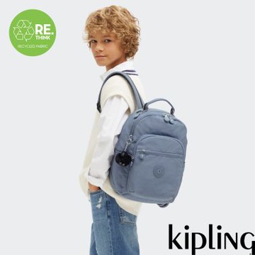 『首爾包』Kipling 岩石藍機能手提後背包-SEOUL S