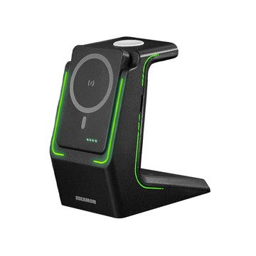 【怪獸選物 IDEAMON】電力黑客 3 in 1 無線充電盤 兩色