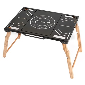 Nextion 旭暮鐵桌配件 連接框 台灣製造  84cm  黑色 + 原木色  84 x 40 x 40cm