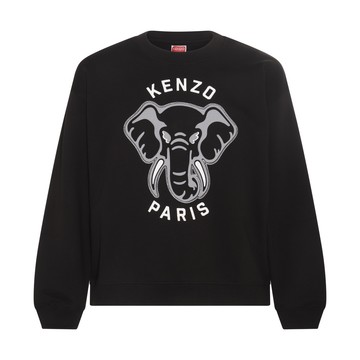 Kenzo - Black, Grey And White Cotton Sweatshirt