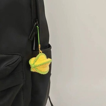 🔥新款🔥diy手工編織鈎織楊桃掛件包包掛件鈎針材料包楊桃編織送朋友禮物diy毛線針織/手作材料包/鉤織毛線 LR5O