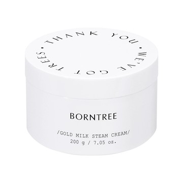 BORNTREE 黃金牛奶蒸氣乳霜 200g 強效保濕 質地柔軟 輕薄質感 四季可用  1罐