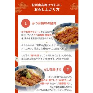 ふるさと納税 紀州南高梅ひつまぶし 1食 《うなぎ》  和歌山 田辺市 国産 国産鰻 鰻 うなぎ ひつまぶし 梅ひつまぶし 紀州南高梅 南高梅 梅干.. 和歌山県田辺市