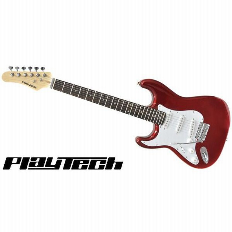 PlayTech プレイテック エレキギター ストラト レフティ 左 ネイビー