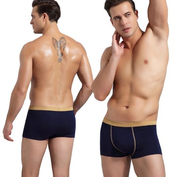 大尺碼透氣雙色四角褲/男士內褲 3XL-6XL 隨機色