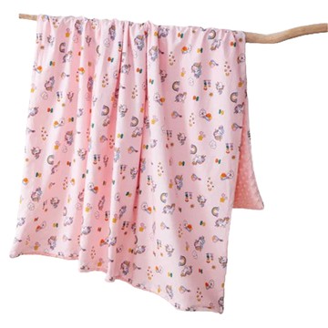 Annette 嬰兒兒童精梳棉法蘭絨水晶絨安撫毯 彩虹飛馬，四季適用，親膚透氣，給寶寶帶來舒適睡眠體驗  120 x 150cm