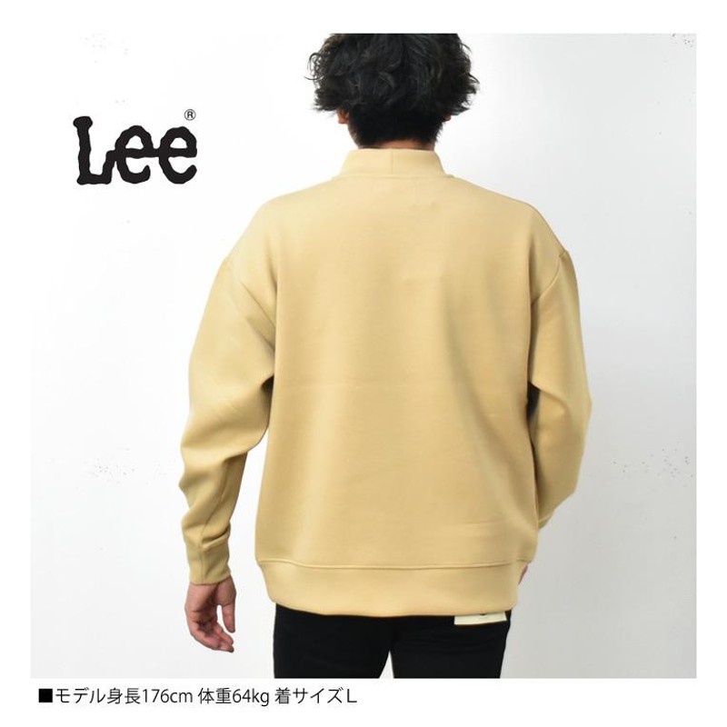 SALE セール Lee リー ロゴ刺繍 モックネック スウェットシャツ ビッグ