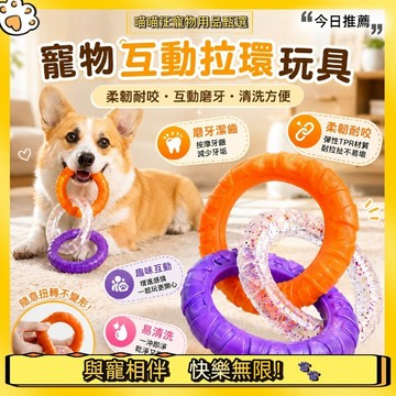 【喵喵汪甄選】🐱狗 耐咬狗玩具 狗狗磨牙 狗拔河玩具 狗狗玩具 軟膠玩具 小狗玩具 幼犬玩具 磨牙潔齒拉扯耐咬玩具