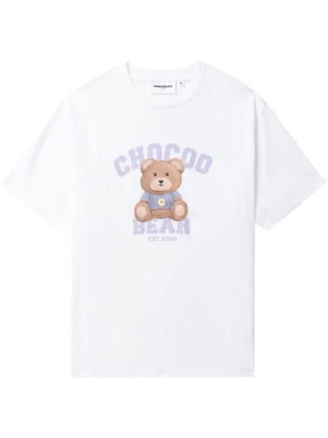 CHOCOOLATE - Chocoo Bear cotton T-shirt - women - Cotton - M - White