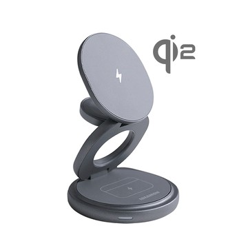 IDEAMON 3in1磁吸旋轉折折充Qi2・快充升級 無線充電 Magsafe 可摺疊 360°旋轉 三合一 無線充電座 手機支架