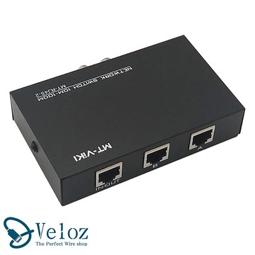 Veloz-二對一 手動RJ45網路線 分享器/切換器-1入(Velo-26)