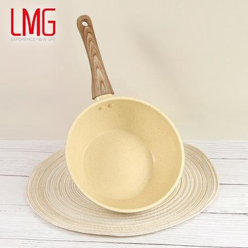 【LMG】香草系列日式不沾炒鍋20cm無鍋蓋 適用各種爐具
