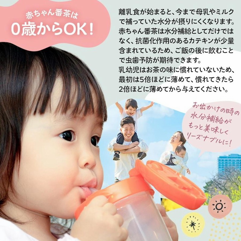 水出し赤ちゃん番茶ティーパック(おまとめ４０ｐを１０袋)勿論ばあちゃんもOK♪ Amazon | 辰岡製茶 水出し 赤ちゃん番茶 ティーパック 10g×40
