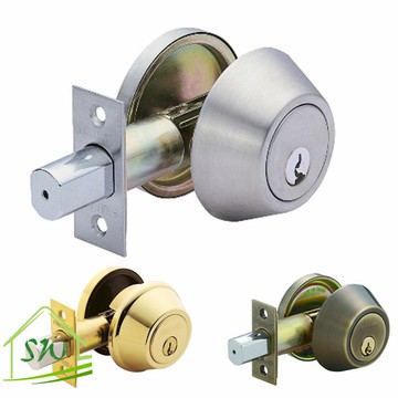 門鎖  防盜鎖 輔助鎖 加安牌 雙面鎖匙輔助鎖 D262銀色 D272金色 D282古銅色《昇瑋五金》