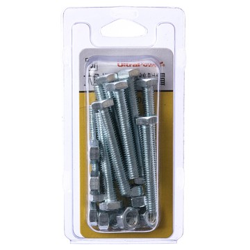 737 六角機械牙螺絲 附帽 M6X40mm 10組