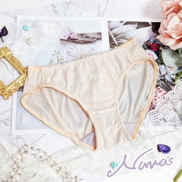 【露娜斯】微甜秘蜜。浪漫蕾絲透氣舒適三角內褲【晨光膚】台灣製 P715