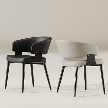 免運附發票  輕奢餐椅 意式極簡餐椅設計師椅子現代簡約家用靠背椅輕奢餐桌椅酒店椅 快速出貨