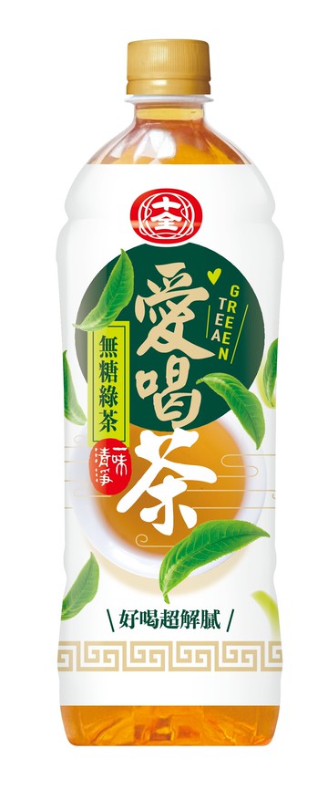 十全  愛喝茶(無糖綠茶)900ml