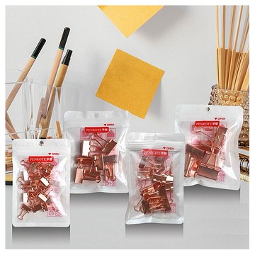 PENROTE 筆樂~玫瑰金色長尾夾(1入) 款式可選